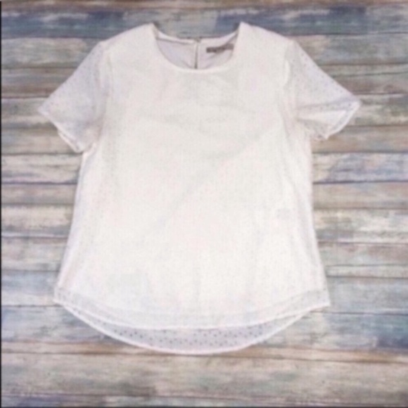 Banana Republic Tops - Banana Republic Laser Cut Triangle Blouse